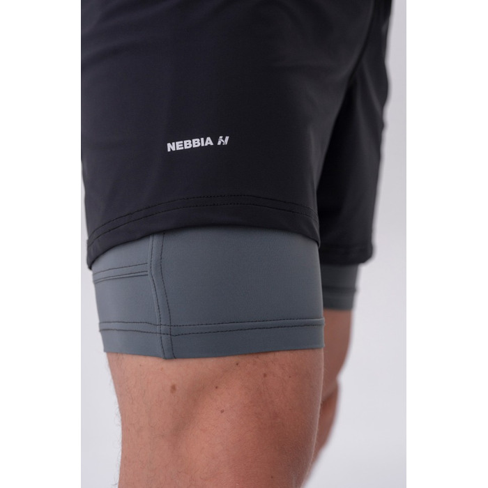Шорти Double-Layer Shorts with Smart Pockets GREY 318