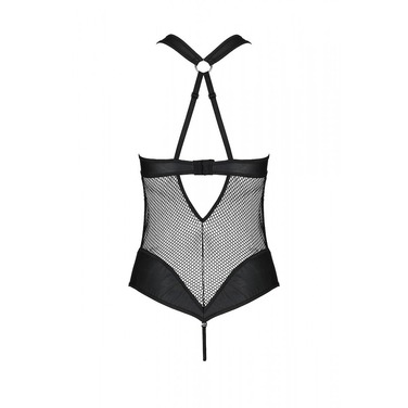 Боди с халтером и графическим узором Amanda Body black S/M-Passion