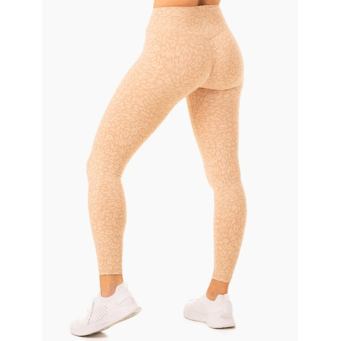 Леггинсы Rotation High Waisted Scrunch Leggings - Sandstone Leopard
