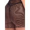 Напівпрозорий пеньюар Rene Rofe Midnight Halter Chemise Set з трусиками в комплекті, чорний, S/M