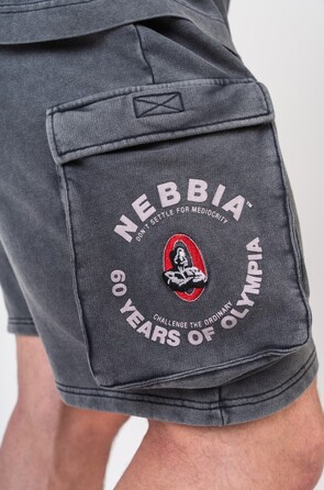Шорти Nebbia Washed Loose Fit Cargo Shorts LEGACY Black 787