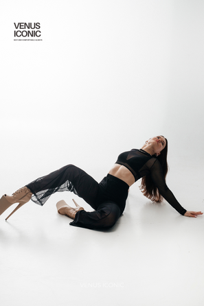 Штани сітчасті Venus Iconic з вертикальними швами для танців та фотосесій