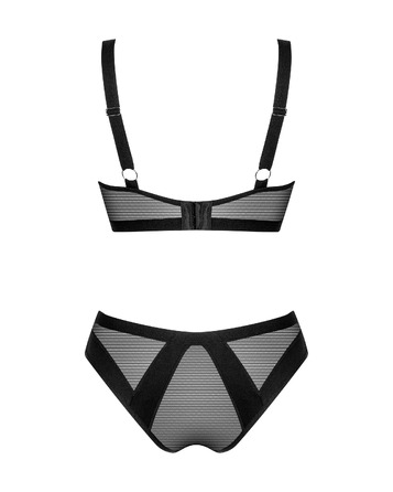Комплект нижнего белья Obsessive Chic Amoria черный, M-L