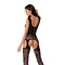 Бодістокінг BS062 black Passion, з відкритим доступом, чорний, S/L
