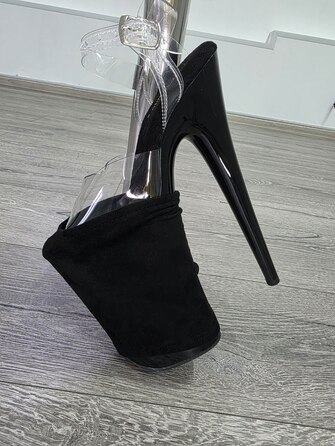 Захист замшевий на стріпи чорний