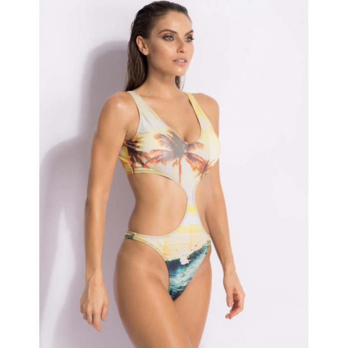 Купальник суцільний SUPERHOT SS202 з принтом, гіпоалергенний, стійкий до хлору