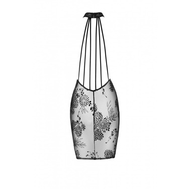 Платье сексуальное полупрозрачное M F240 Noir Handmade, черное