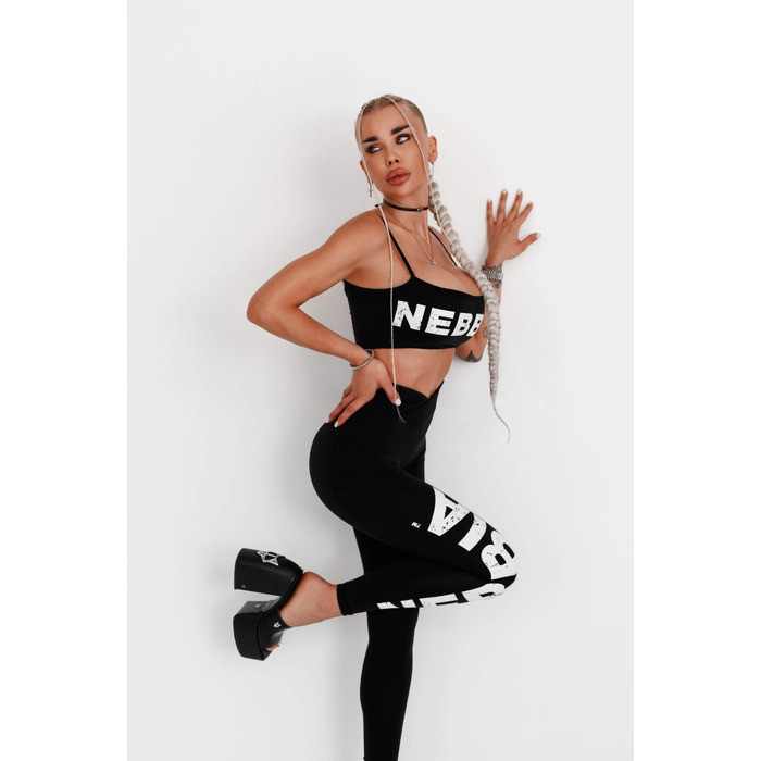 Топ Nebbia Bandeau bra BACK CHECK Black 612