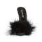 Босоножки-слайды Poise-501F, каблук 5 дюймов, PF 3/8 дюйма, Marabou Slide, чёрные