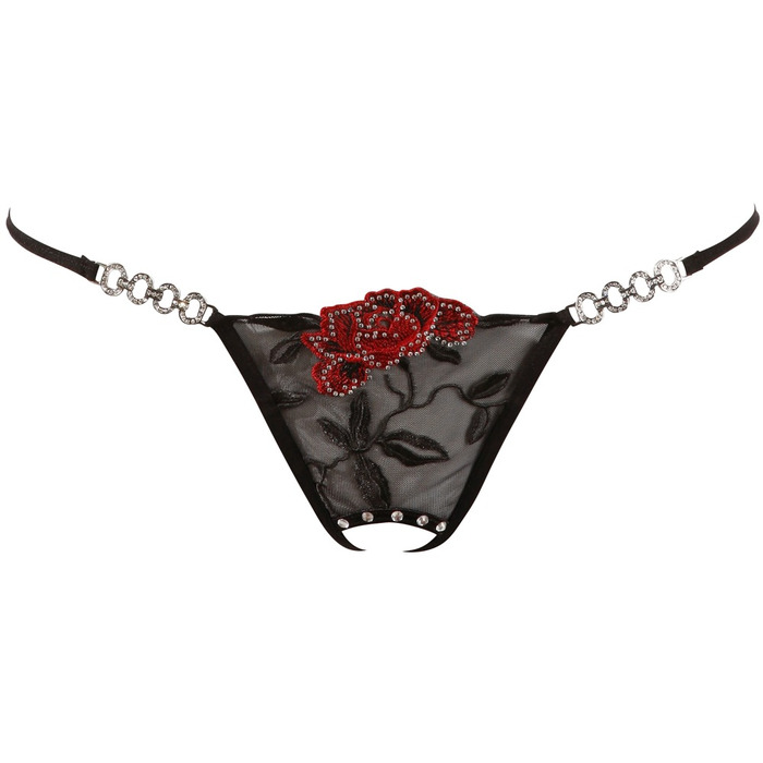 Стрінги String Rose crotchless S/M