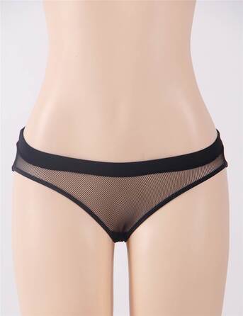 Трусики з відкритим доступом Star Night чорні XS-S