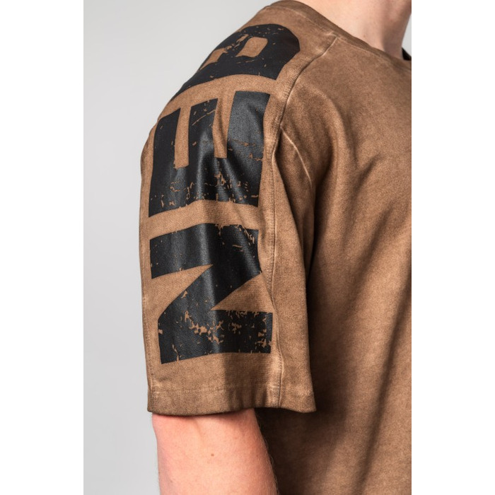 Футболка Nebbia Washed-off Oversized T-shirt LIFTING CLUB Light Brown 368