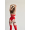 DANCE EXO BELT — Високі Шорти З Поясом Та Підвʼязками Для Pole Dance, Heels І Сценічних Виступів - червоний