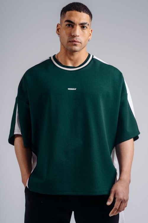 Футболка Nebbia Oversized T-Shirt PRIMAL Dark Green 869