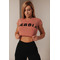 ТОП Nebbia SHORT SLEEVE SPORTY CROP TOP OLD ROSE 584 Roze