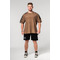 Футболка Nebbia Washed-off Oversized T-shirt LIFTING CLUB Light Brown 368