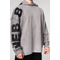 Худі Nebbia Washed-off Oversized Pullover Hoodie NO BS Light Grey 371
