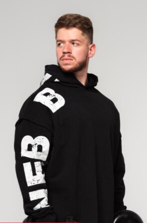 Худі Nebbia Oversized Pullover Hoodie NO BS Black 363
