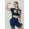 Топ Nebbia Oversized crop top GAME ON Black 610