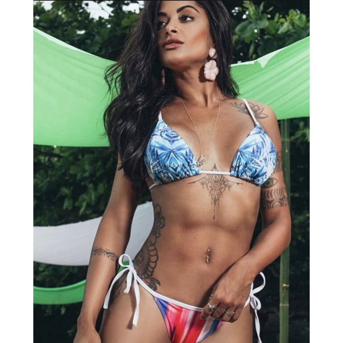 Купальник бікіні SUPERHOT BK200 синій з перфорованою гумою