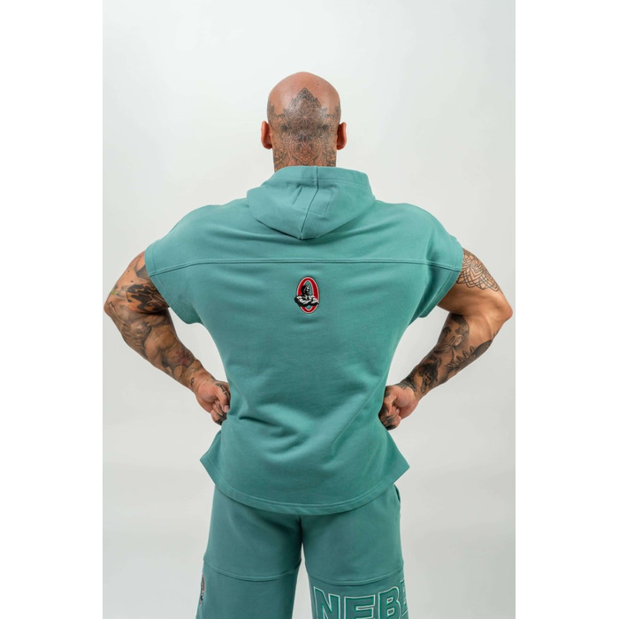 Безрукавка Nebbia Hooded T-shirt Gym Rag top CHAMPION Green 706