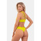 ТОП Nebbia ONE SHOULDER BANDEAU BIKINI TOP GREEN 448
