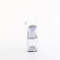Босоніжки Pleaser Craze-808 без підборів, 8 дюймів, 3 дюйми, босоніжки з ремінцем на щиколотці, прозорі