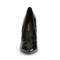 Туфлі-човники Pleaser Seduce-420V на 5-дюймовому підборі з загостреним носком, чорного кольору