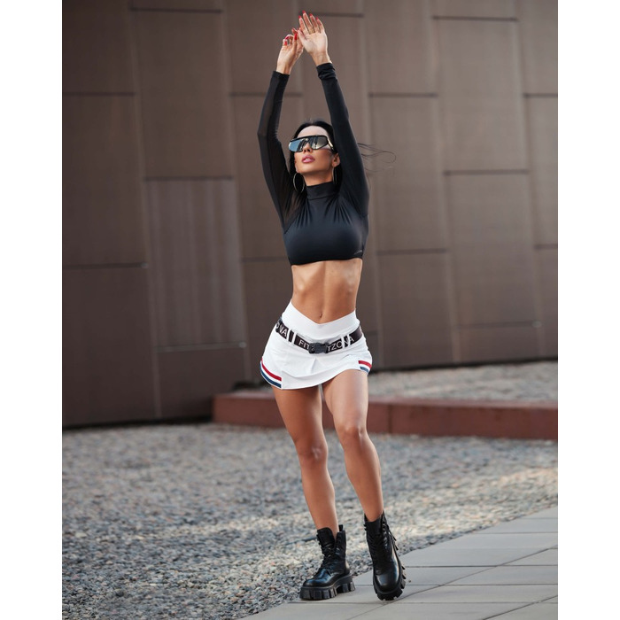 Топ Fitzona Top Fitness One Sleeve Mesh Black BL5410