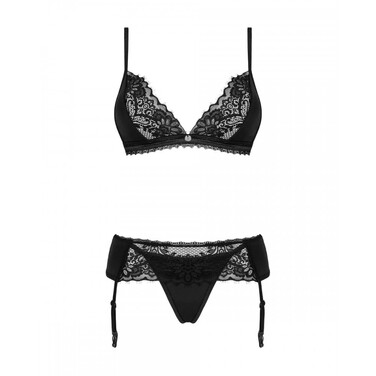 Мереживний комплект Obsessive Maderris 3-pcs set XS/S