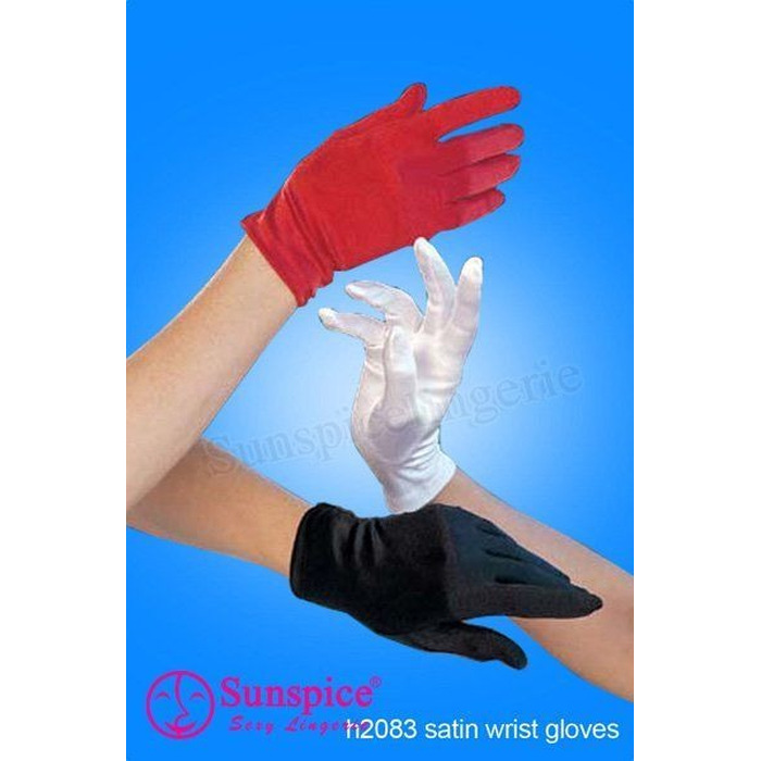 Сексуальные перчатки короткие Sunspice белые