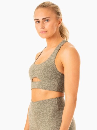Топ Rotation Sports Bra - Khaki Leopard