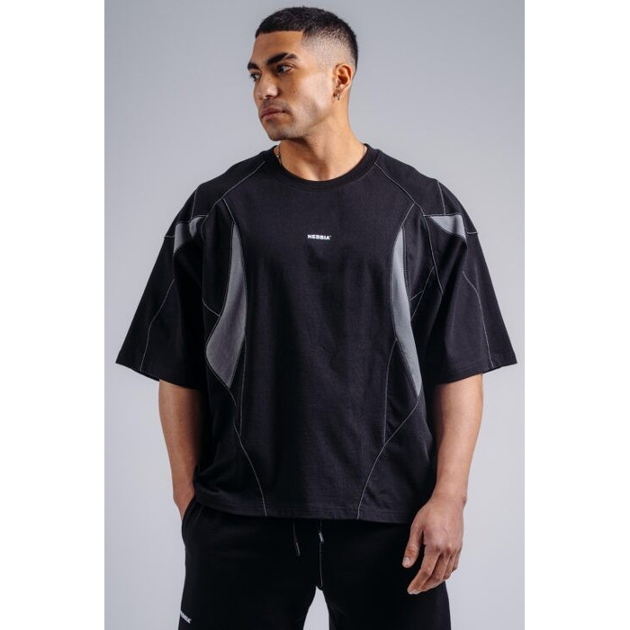 Футболка Nebbia Oversized Pump Cover T-Shirt PRIMAL Black 871