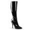 Чоботи Pleaser Boots Seduce-2000 до коліна, 5 дюймів, звичайні, еластичні, з блискавкою збоку, чорні