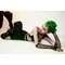 Рукавички в сітку із стразами One SIze Fishnet Arm Warmers Gloves від Leg Avenue Rhinestone, чорні