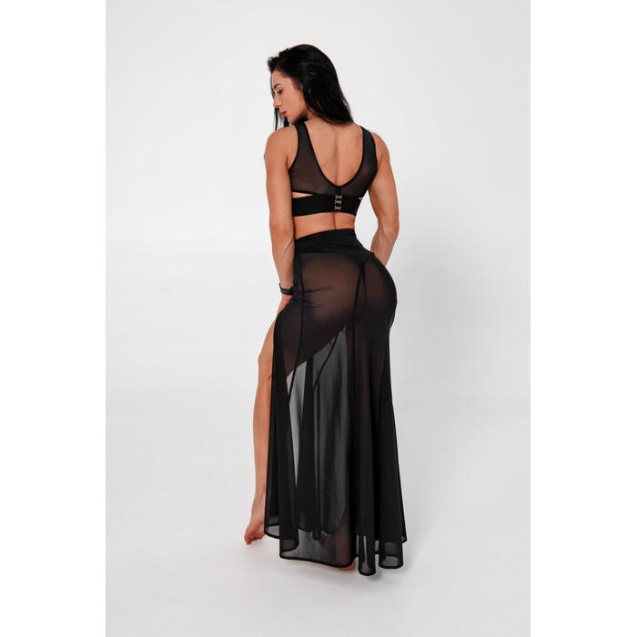 Спідниця довга сітчаста Fitzona Black Mesh Skirt Dessert 4279899B