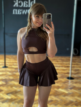VEIL FULL shorts Brown_ коричневий