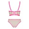 Комплект Obsessive Nudelia top & panties pink S/M