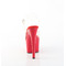 Босоніжки Pleaser Adore-708 на підборах 7 дюймів, босоніжки з ремінцем на щиколотці 2 3/4 дюйма, прозорі/червоні