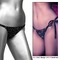 Трусики зі стразами на зав'язках CalExotics Radiance Side-Tie Panties, чорні, One size