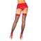 Панчохи One Size Scarlet Thigh High Stockings від Leg Avenue, червоно-чорні