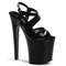 Босоножки Pleaser Xtreme-872, каблук 8 дюймов, 4-дюймовые босоножкии с PF, черные