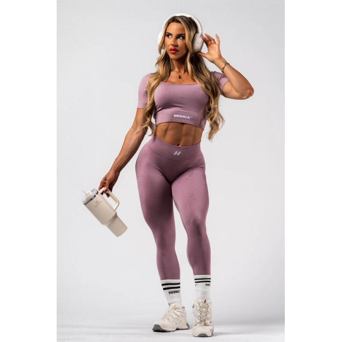 Топ Nebbia Shaping Crop Top FLOW SEAMLESS Pink 499