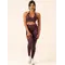 Топ Ryderwear Lift Rib Seamless Halter Sports Bra - Plum