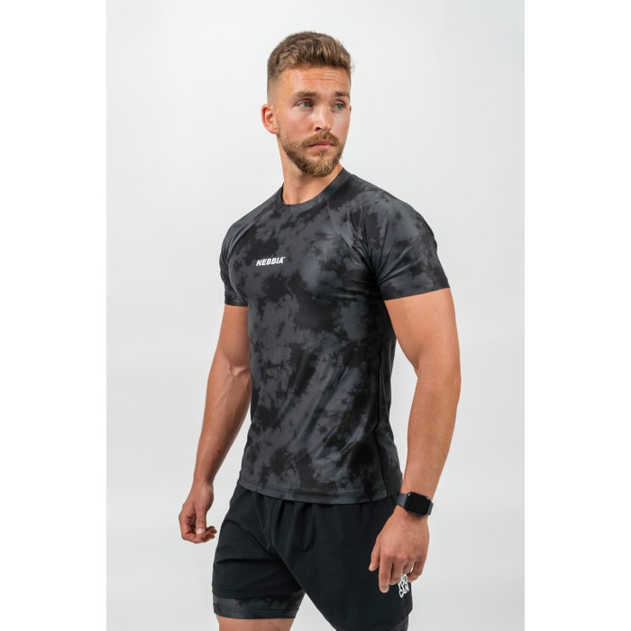 Футболка Nebbia Camouflage Compression T-shirt Maximum Black 338 Camo