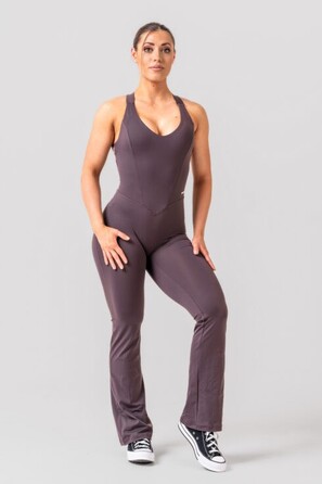 Комбінезон Nebbia Sculpting Flared Jumpsuit OWN THE GYM Brown 397