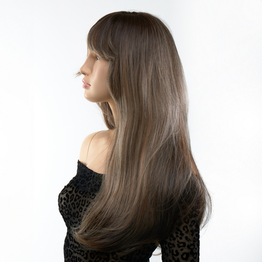 Перука довга з чубчиком Fetish Hair, русявий з ефектом мелірування, 60 см