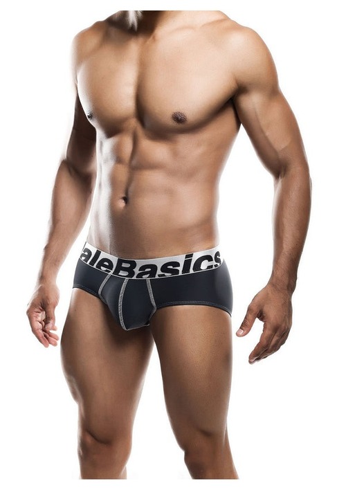 Мужские трусы MaleBasics Microfiber Brief из микрофибры, черные, S