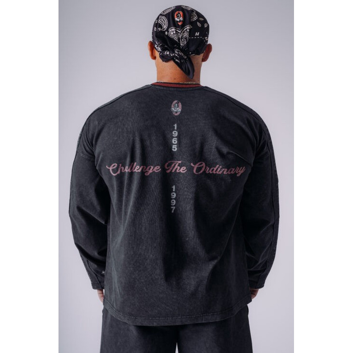 Лонгслів чоловічий NEBBIA x Olympia Long Sleeve T-Shirt Black 952