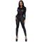 Комбінезон сексуальний Leg Avenue Sheer Rhinestone, S, зі стразами, чорний